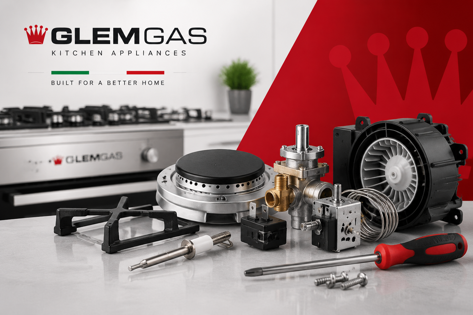 قطع غيار جليم جاز لصيانة البوتاجازات والأفران وأجهزة GlemGas